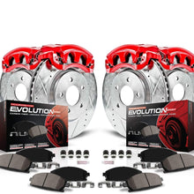 Power Stop KC2015 1-Click Performance Brake Kit with Calipers, Front & Rear
