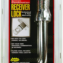 Trimax Standard 5/8" Dia. Resettable Combination Bent Pin Receiver Lock MAG200, Clam Packaging