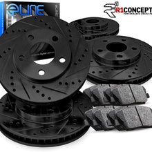 Complete Kit Black Drill/Slot Brake Rotors Kit & Ceramic Brake Pads CBC.44172.02