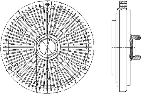 Behr Hella Service 376731491 Premium Visco Fan Clutch Mercedes Benz Applications