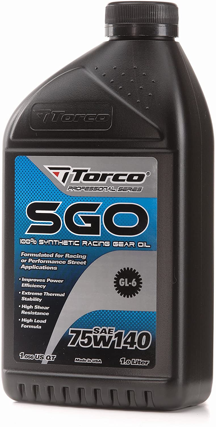 TORCO A257514C SGO 75w140 Racing Gear Oil Bottle - 1 Liter, (Case of 12)
