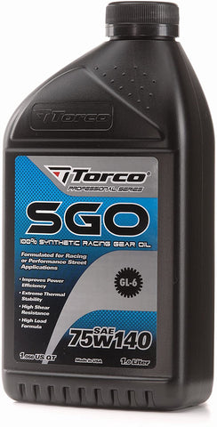 TORCO A257514C SGO 75w140 Racing Gear Oil Bottle - 1 Liter, (Case of 12)