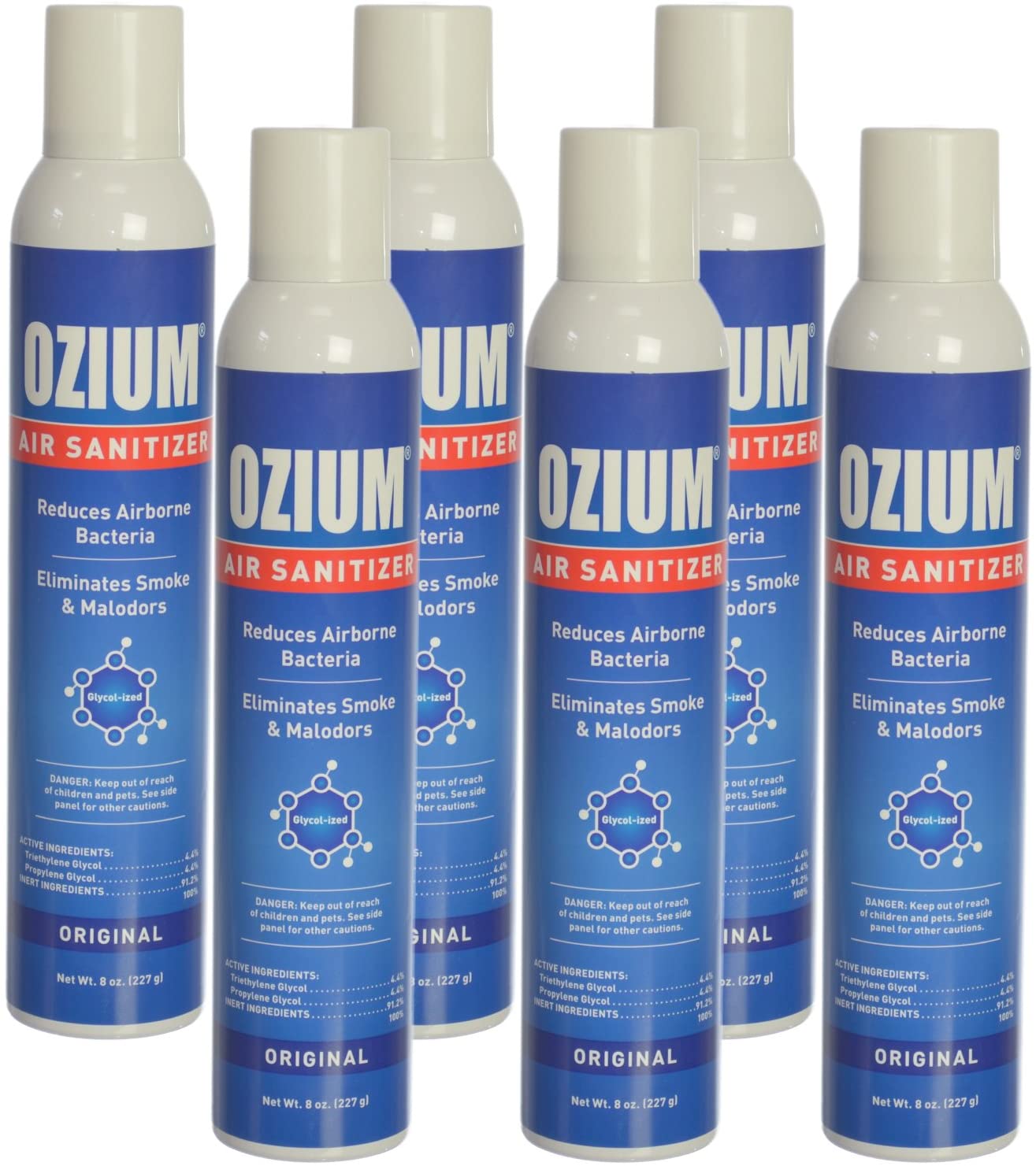 Ozium Air Freshener & Sanitizer (8 oz.) - Pack of 6