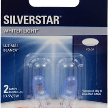 SYLVANIA - 2825 SilverStar Mini Bulb - Brighter and Whiter Light, Ideal for Interior Lighting - Map, Cargo and License Plate (Contains 1 Bulb)