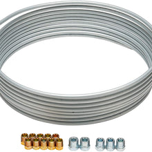 Carlson Quality Brake Lines H8400SK 25' Zinc Coated Steel Brake Line Kit 1/4" w/fittings assortment