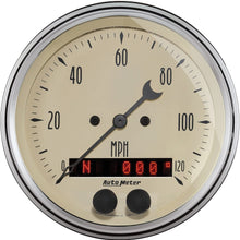 AUTO METER (1849 Antique Beige 3-3/8" 120 MPH GPS Speedometer Gauge