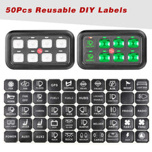 8 Gang Switch Panel Kit, Auto Power Plus Circuit Control Box Electronic Relay System Universal ON/Off Touch Switch Box with Harness and Label Stickers for Truck Jeep ATV UTV Boat Marine