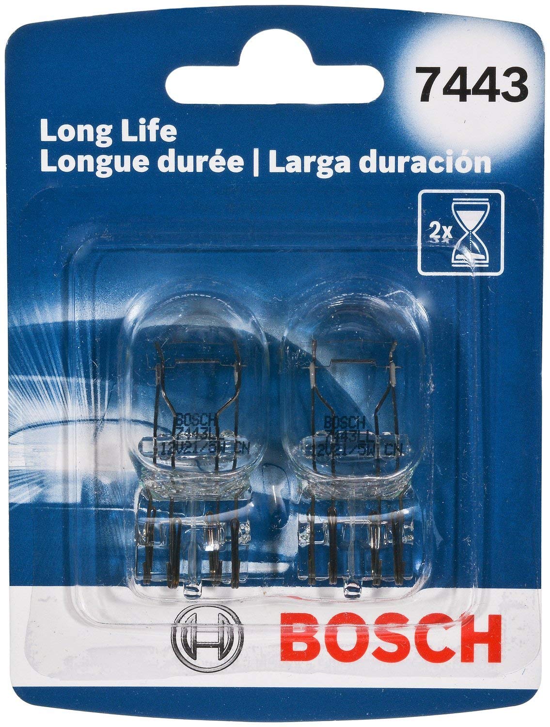 Bosch Automotive 7443LL 7443 Light Bulb, 2 Pack