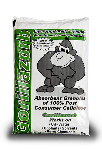 ESP Gorillazorb Cellulose Complex Universal Granular Absorbent, 4 Gallon Absorbency, 25 lbs Poly Bag, Off White