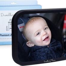 Baby Car Mirror for Rear Facing Car Seat - Shatterproof, Adjustable for Headrest