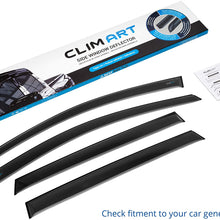 CLIM ART Rain Guards Suitable for Honda CR-V (CRV) 17-19, Original Tape-on Window Deflectors, Vent Window Visors, Dark Smoke, 4 pcs. - 417021