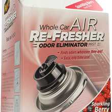 Meguiar's G16302 Whole Car Air Re-Fresher Odor Eliminator – Sparkling Berry Scent, 2.5 oz
