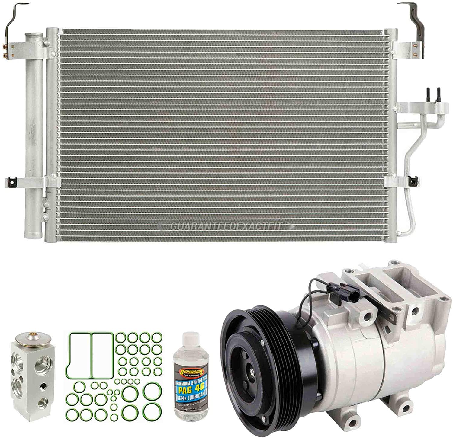 For Hyundai Tiburon 2005-2008 A/C Kit w/AC Compressor Condenser & Drier - BuyAutoParts 61-94070R6 New