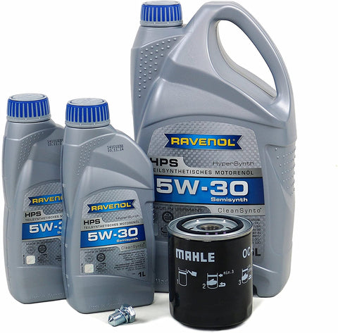 Blau J1A5059-E Motor Oil Change Kit - Compatible with 2002-04 Audi A6 w/ 6 Cylinder 3.0L Engine - 5w30