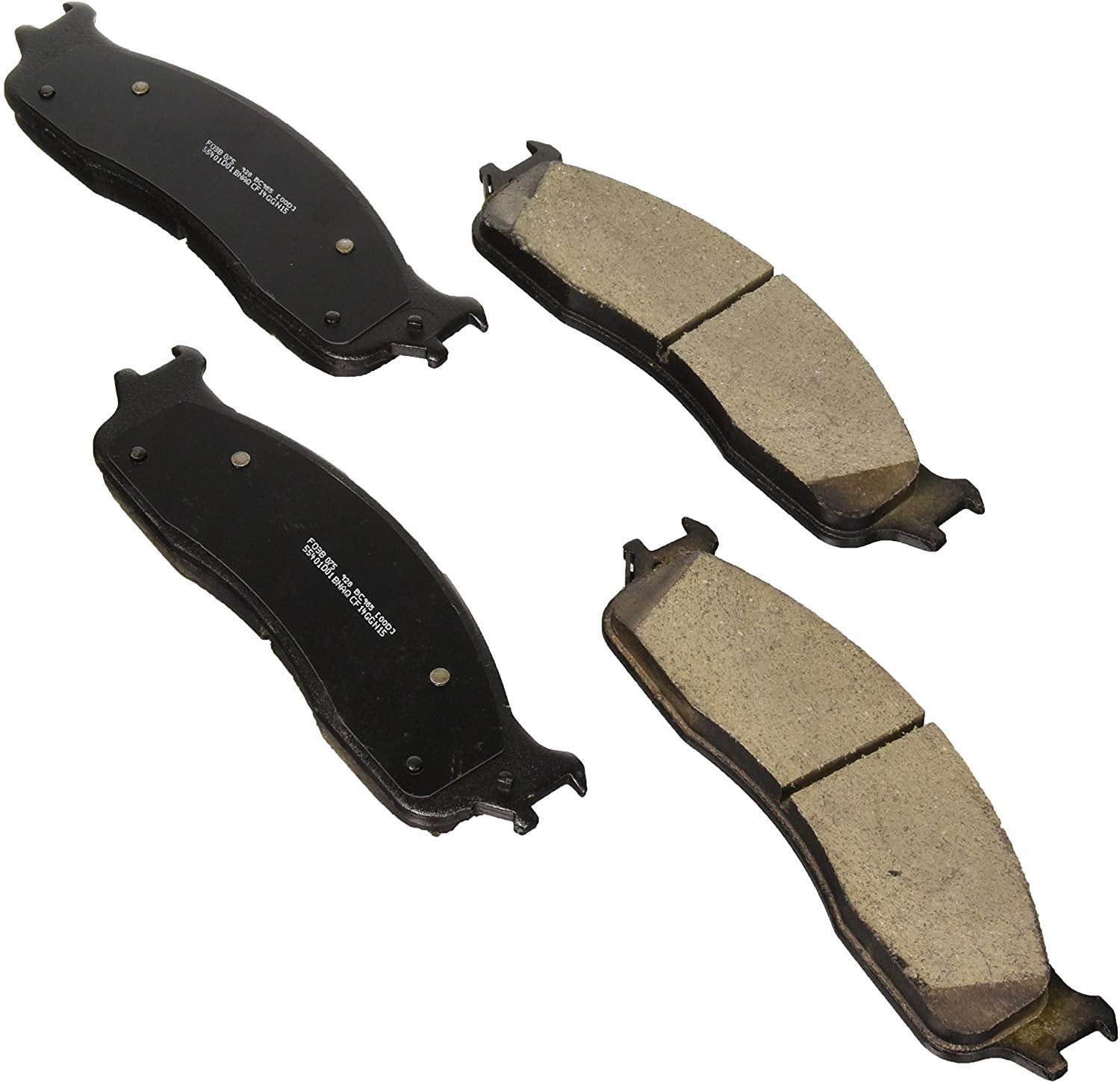 Bosch BC965 QuietCast Premium Ceramic Disc Brake Pad Set For Dodge: 2006-2010 Ram 1500, 2003-2008 Ram 2500, 2003-2008 Ram 3500; Front