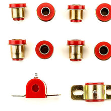 Andersen Restorations Red Polyurethane Front Suspension Bushings Set Compatible with Chevrolet Full Size OEM Spec Replacements (12 Piece Kit)
