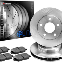 R1Concepts KEOE10853 Eline Series Replacement Rotors And Ceramic Pads