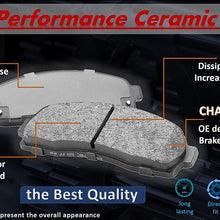 2012 For Dodge Grand Caravan Front Disc Brake Rotors and Ceramic Brake Pads