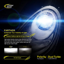 CougarMotor LED Headlight Bulbs All-in-One Conversion Kit - 9005-7,200 Lm 6000K Cool White CREE