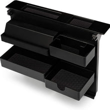 MX Auto Accessories Salient Customizable Center Console Organizer - Compatible with Select Chevrolet and GMC Trucks and SUVs - 13.2" x 2" x 9.2" - Black