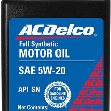 ACDelco 10-9075 5W-20 Synthetic Motor Oil - 1 qt