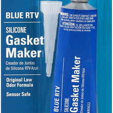 Permatex 80022 Sensor-Safe Blue RTV Silicone Gasket Maker, 3 oz. Tube