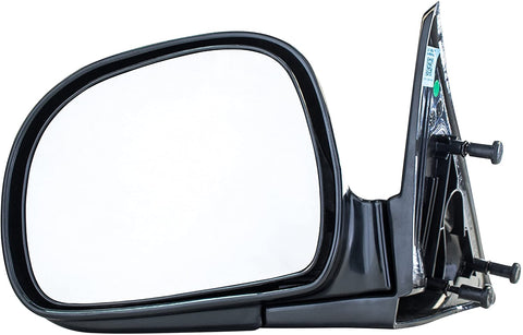 Driver Side Mirror for Chevy S10 Blazer GMC Sonoma Jimmy Isuzu Hombre Oldsmobile Bravada (1994 1995 1996 1997 1998) Smooth Black Non-Heated Folding Left Rear View Replacement Door Mirror GM1320126