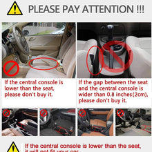 HomTrip Car Seat Gap Filler, Universal Console Side Organizer, Premium PU Full Leather Pockets, Storage Phone Money Cards Keys Remote, Pack of 2 (13.5” x 4” x 2”)