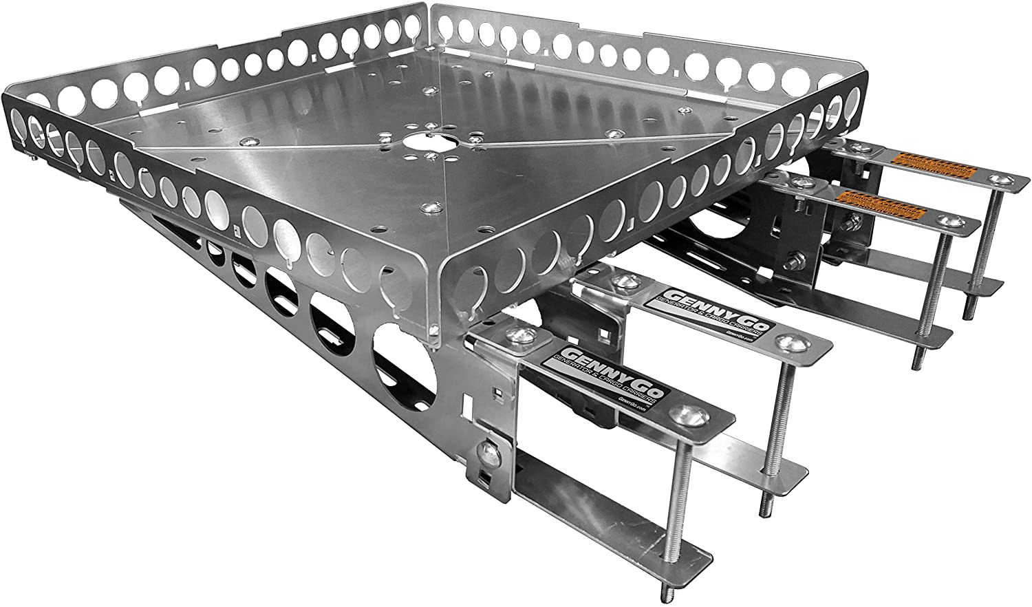 Mount-n-Lock GennyGo RevX RV Bumper-Mounted Cargo Box and Tray Supports (Steel)