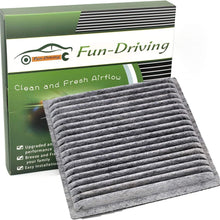 FUN-DRIVING Macrofiber Cabin Air Filter,Microfilter,Long-Fiber,Replacement for 64119237554/64119237555