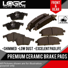 CERAMIC Brake Pads Fits Ford Fusion, Mazda 6, Lincoln MKZ, Mercury Milan [FRONT & REAR]