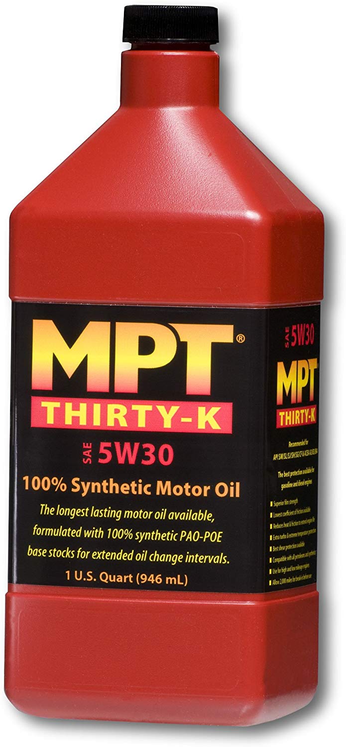 MPT Industries MPT28 5W/30 Hi-Performance Fully Synthetic Motor Oil - 1 Quart Bottle