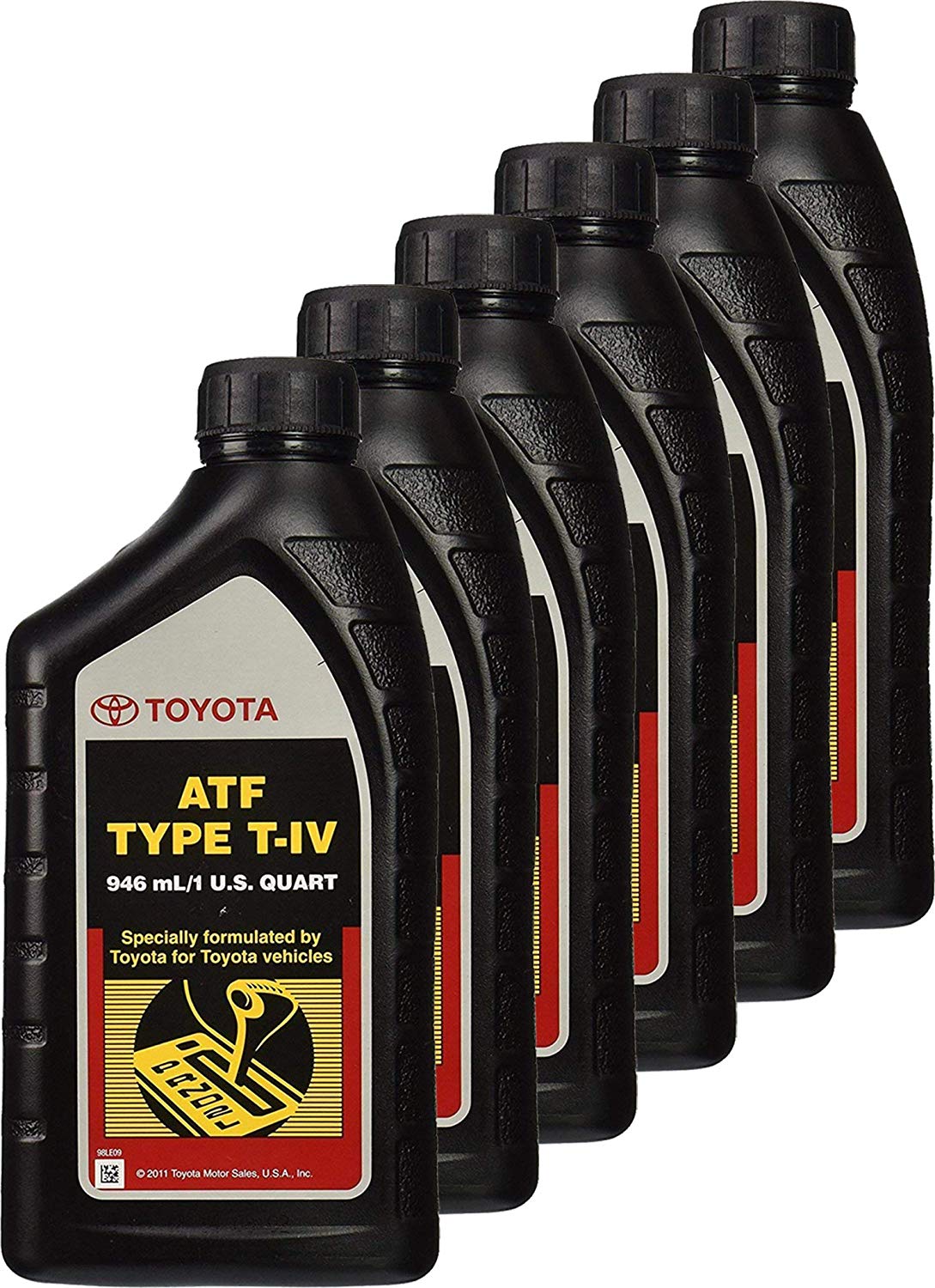 Toyota 6 Pack 00279-000T4 Automatic Transmission Fluid, 192 Ounces, 6 Pack, 192 Ounces, 6 Pack