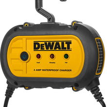 DEWALT DXAEWPC4 Fully Automatic 4 Amp 12V Waterproof Battery Charger/Maintainer with Cable Clamps