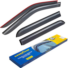 Goodyear Shatterproof Side Window Deflectors for Trucks Ford F150 2015-2020 SuperCrew, Tape-on Rain Guards, Vent Window Visors for Cars, Truck Accessories, Vent Deflector, 4 Pieces – GY003112