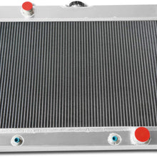 CoolingCare 4 Row Radiator+ Louver Shroud+ 12" Fans for 1963-1968 Chevy Multiple Models, Bel Air Caprice El Camino Impala