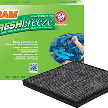 FRAM Fresh Breeze Cabin Air Filter Replacement for Car Passenger Compartment w/Arm and Hammer Baking Soda, Easy Install, CF8644A for Select Volkswagen and Audi Vehicles , white