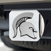 FANMATS 15073 NCAA Michigan State University Spartans Chrome Hitch Cover,3.4