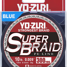 Yo-Zuri Superbraid Blue 300 Yards Superbraid Fishing Line