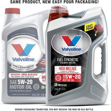Valvoline Full Synthetic High Mileage with MaxLife Technology SAE 5W-20 Motor Oil 5 QT