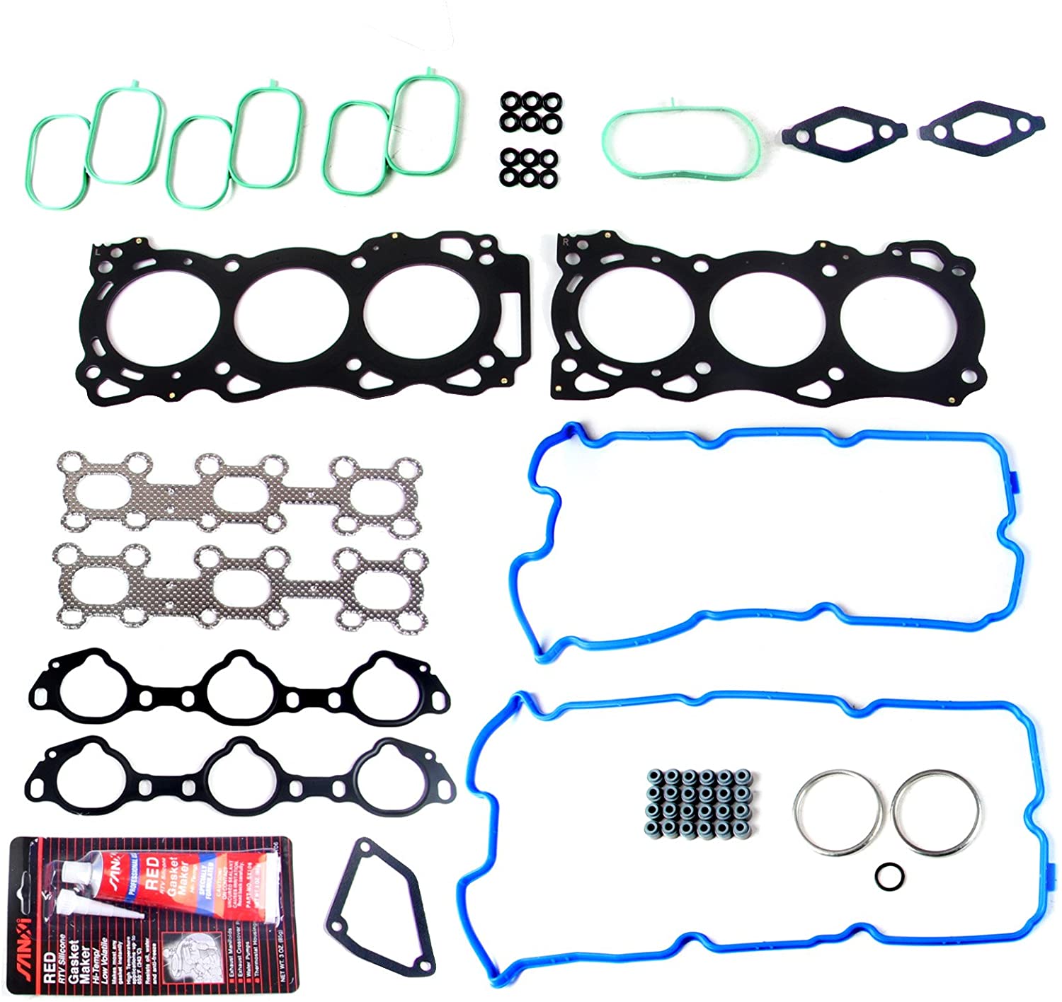 ECCPP Engine Replacement Head Gasket Set for 05-09 Frontier Pathfinder Xterra 2009-2012 for Suzuki Equator 4.0L Engine Head Gaskets Kit