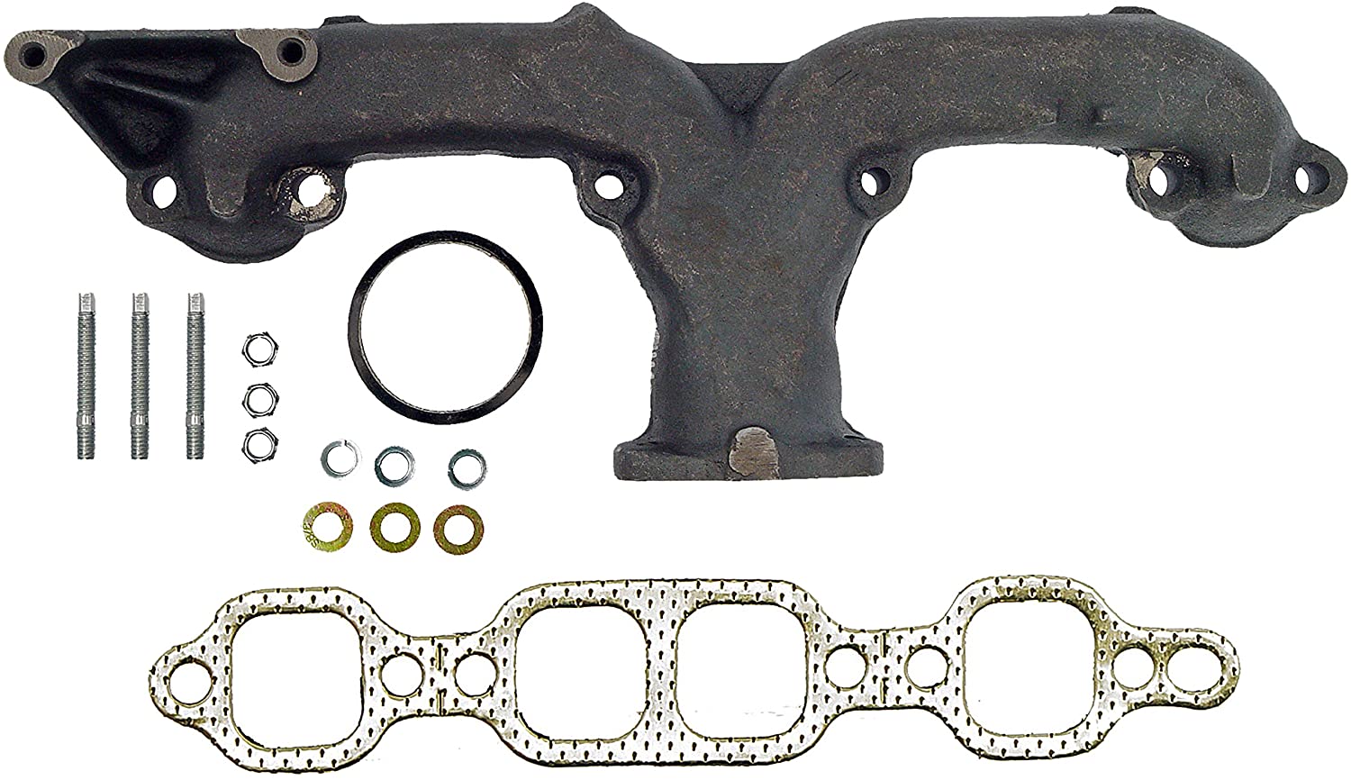 Dorman 674-504 Drivers Side Exhaust Manifold Kit For Select Chevrolet Models, Black