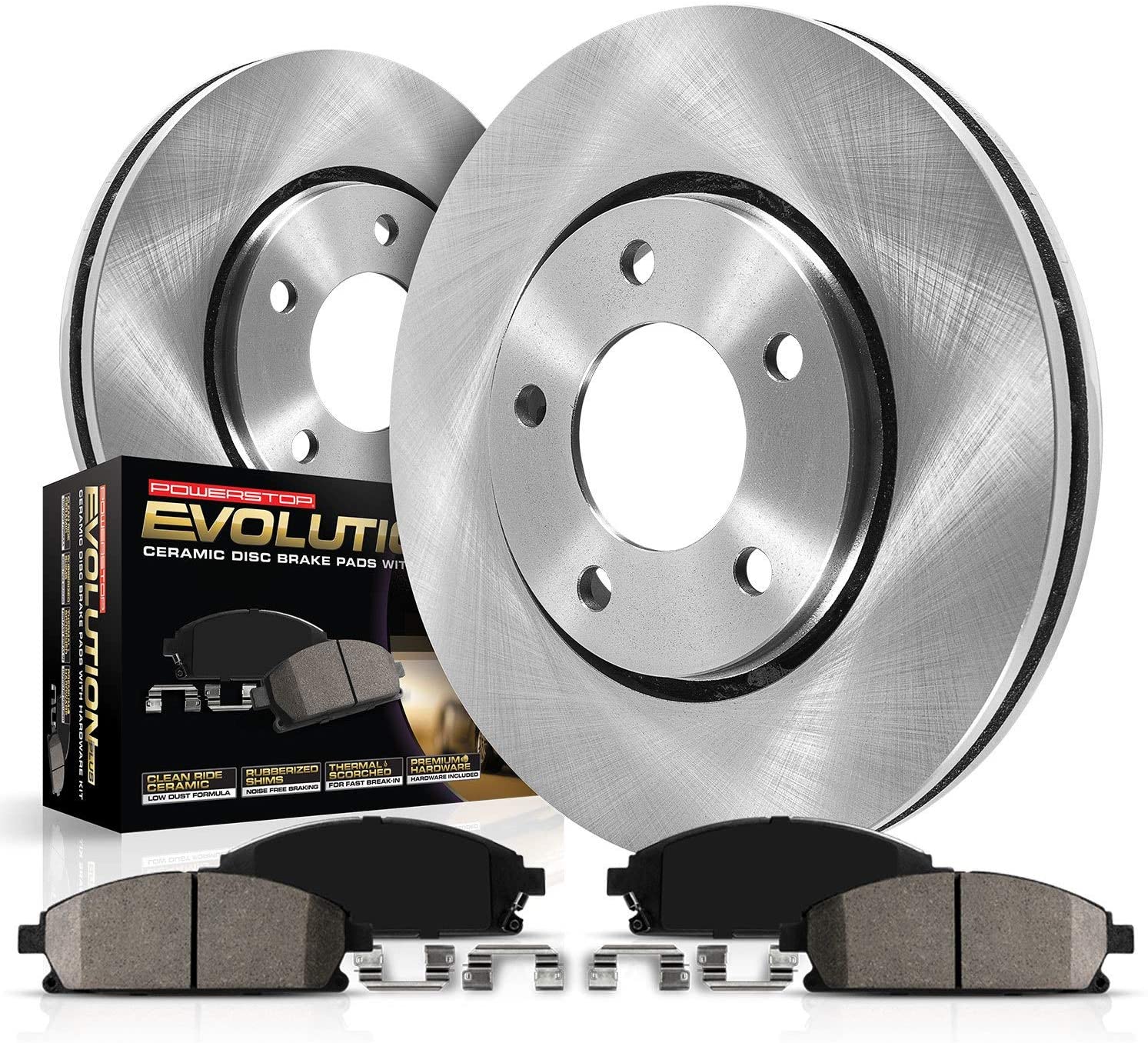 Power Stop KOE4837 Autospecialty By Power Stop 1-Click Daily Driver Brake Kits Front Autospecialty By Power Stop 1-Click Daily Driver Brake Kits