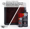 K&N Cabin Air Filter Cleaning Kit: Spray Bottle Filter Cleaner and Refresher Kit; Restores Cabin Air Filter Performance; Service Kit-99-6000