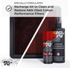 K&N Air Filter Cleaning Kit: Aerosol Filter Cleaner and Oil Kit; Restores Engine Air Filter Performance; Service Kit-99-5000