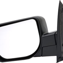 Dorman 955-1762 Driver Side Manual Door Mirror - Folding for Select Nissan Models, Black