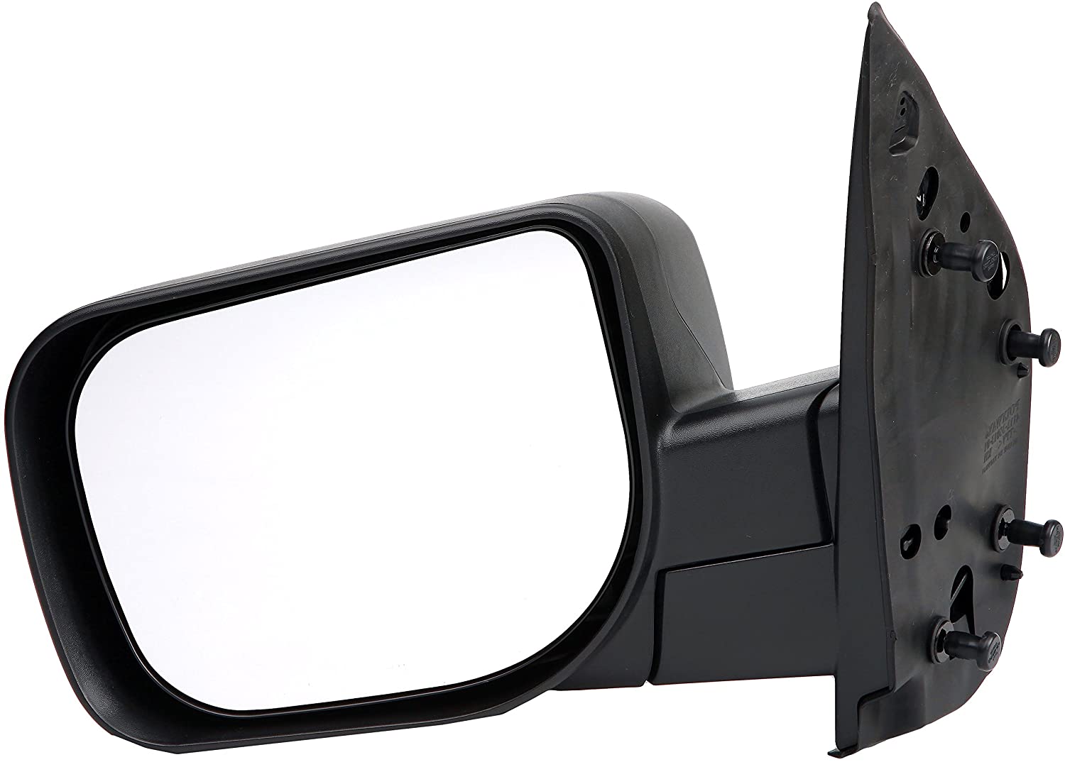 Dorman 955-1762 Driver Side Manual Door Mirror - Folding for Select Nissan Models, Black