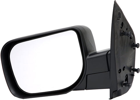 Dorman 955-1762 Driver Side Manual Door Mirror - Folding for Select Nissan Models, Black