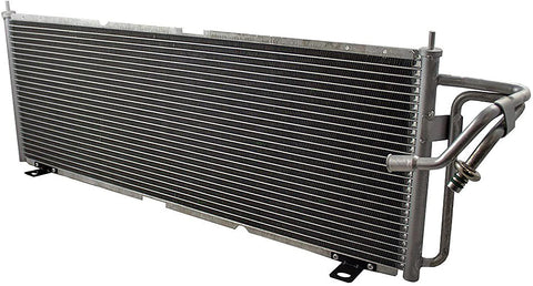 APDTY 134026 AC Air Conditioning Condenser Assembly Fits 1997-2002 Jeep Cherokee (2.5L or 4.0L Engine; Replaces 55036595AG, 4895C)