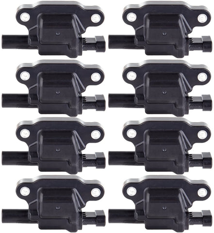 ECCPP Portable Spare Car Ignition Coils Compatible with Buick GMC Cadillac Chevrolet 2005-2016 Replacement for UF413 C1511 for Travel, Transportation and Repair (Pack of 8)